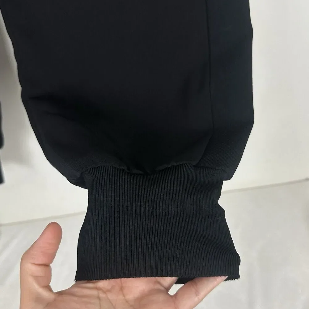 ALLSAINTS Tia Jogger Trousers High Rise Black Tailored Chic Minimalist Edgy Luxe
